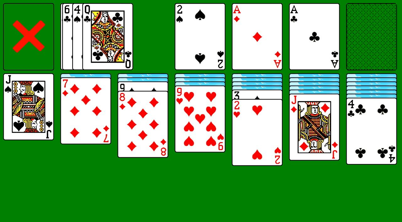 пасьянс косынка онлайн играть по три карты